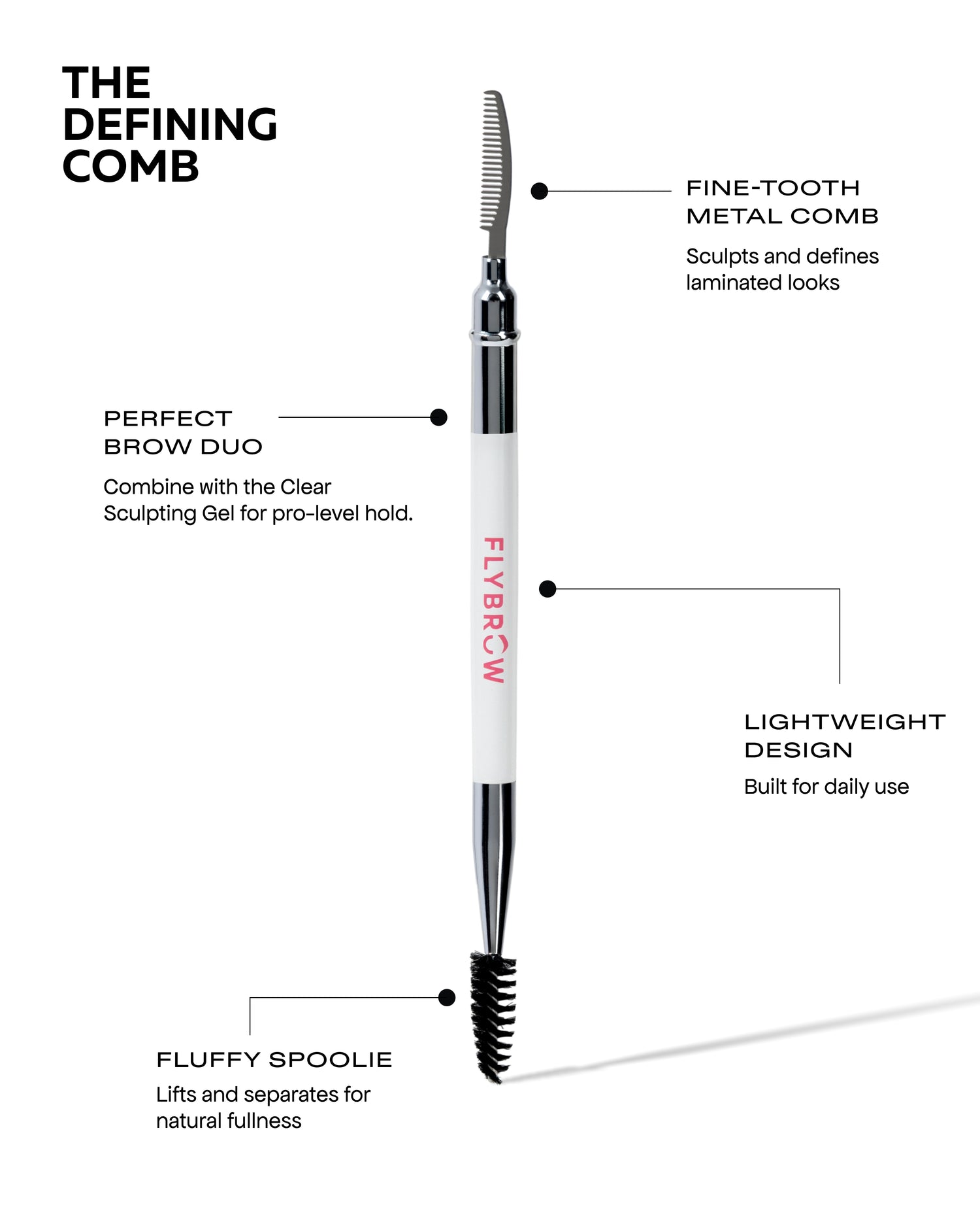 High Brow Dual Ended Defining Comb