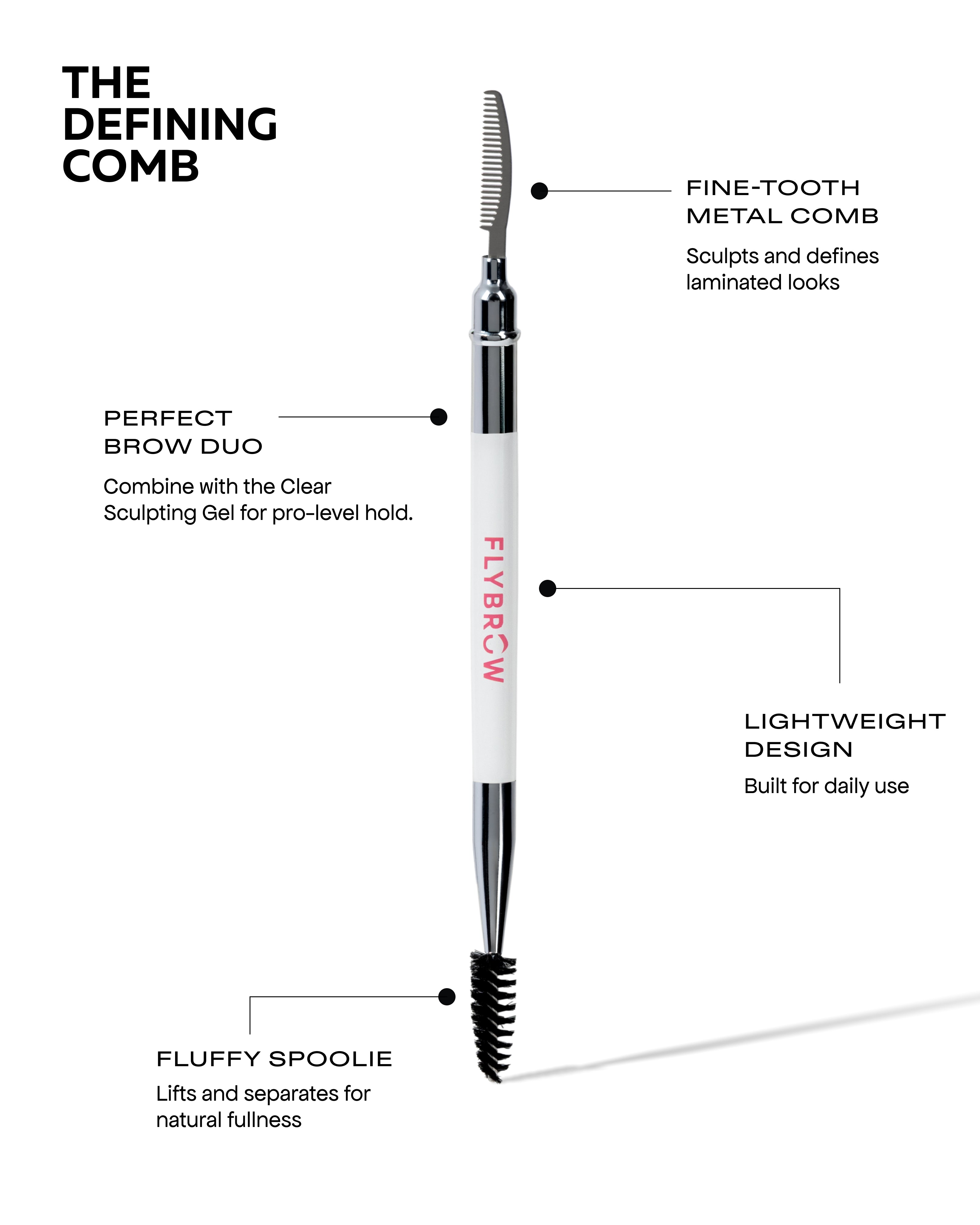 High Brow Dual Ended Defining Comb